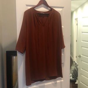 Brown tunic dress. Everly size small.